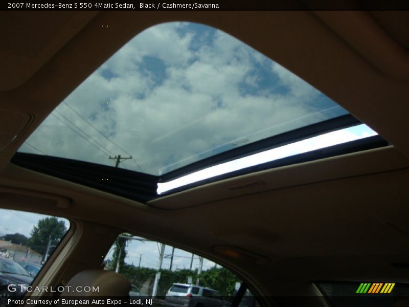 Black / Cashmere/Savanna 2007 Mercedes-Benz S 550 4Matic Sedan