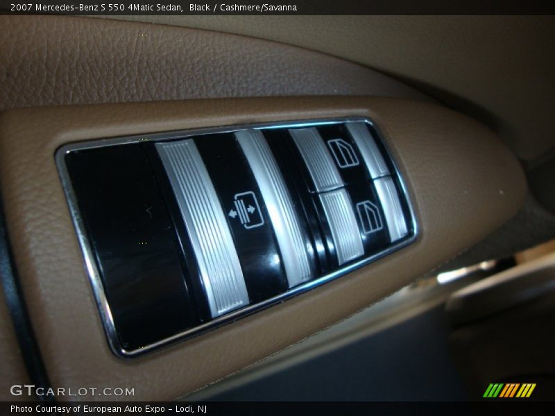 Black / Cashmere/Savanna 2007 Mercedes-Benz S 550 4Matic Sedan