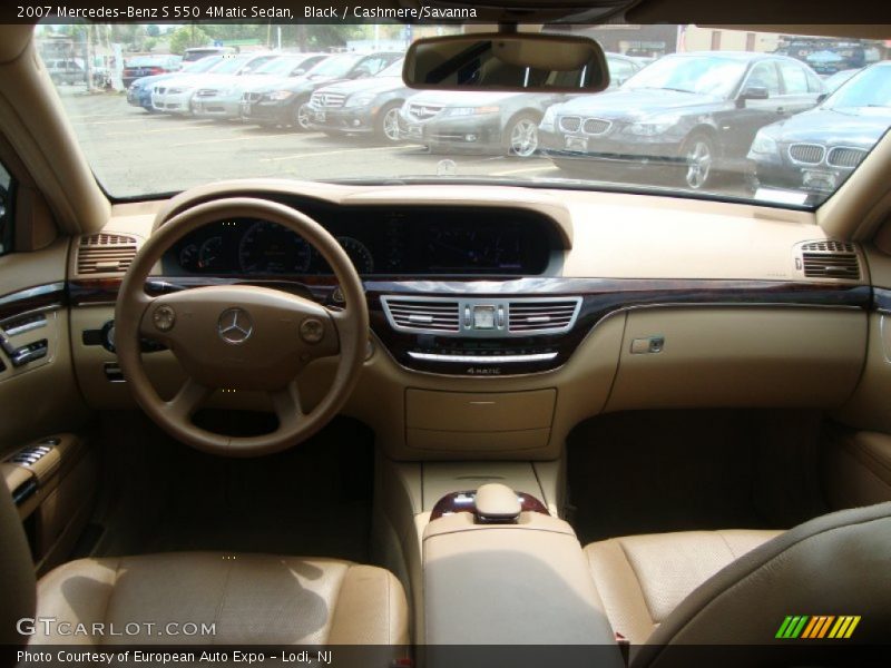 Black / Cashmere/Savanna 2007 Mercedes-Benz S 550 4Matic Sedan