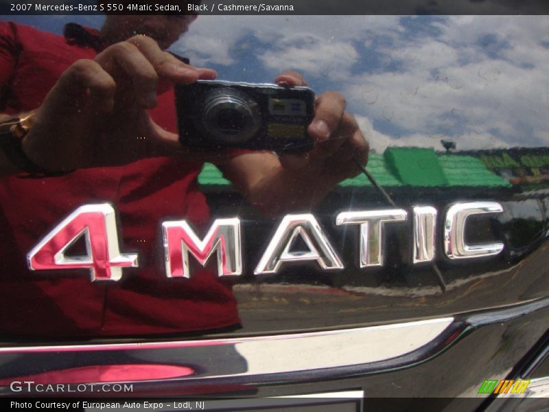 Black / Cashmere/Savanna 2007 Mercedes-Benz S 550 4Matic Sedan