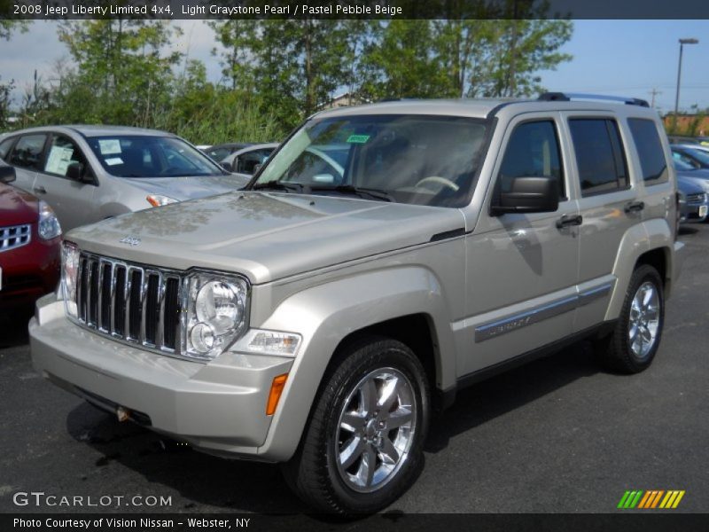 Light Graystone Pearl / Pastel Pebble Beige 2008 Jeep Liberty Limited 4x4