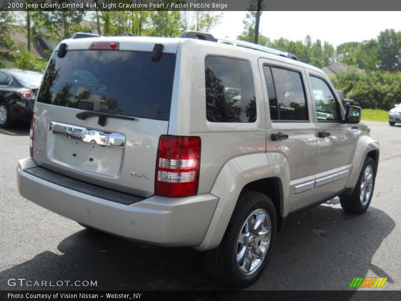 Light Graystone Pearl / Pastel Pebble Beige 2008 Jeep Liberty Limited 4x4