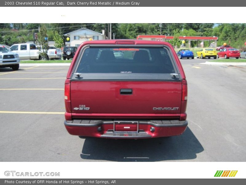Dark Cherry Red Metallic / Medium Gray 2003 Chevrolet S10 Regular Cab