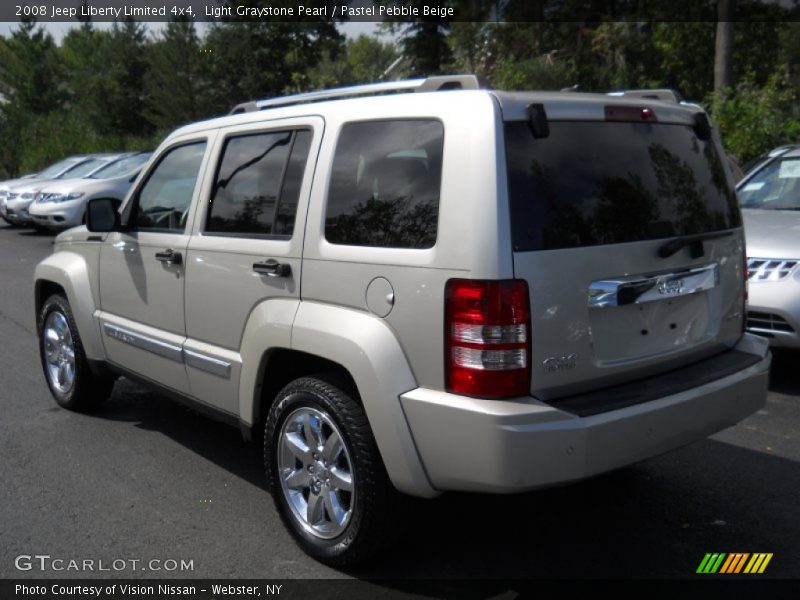 Light Graystone Pearl / Pastel Pebble Beige 2008 Jeep Liberty Limited 4x4
