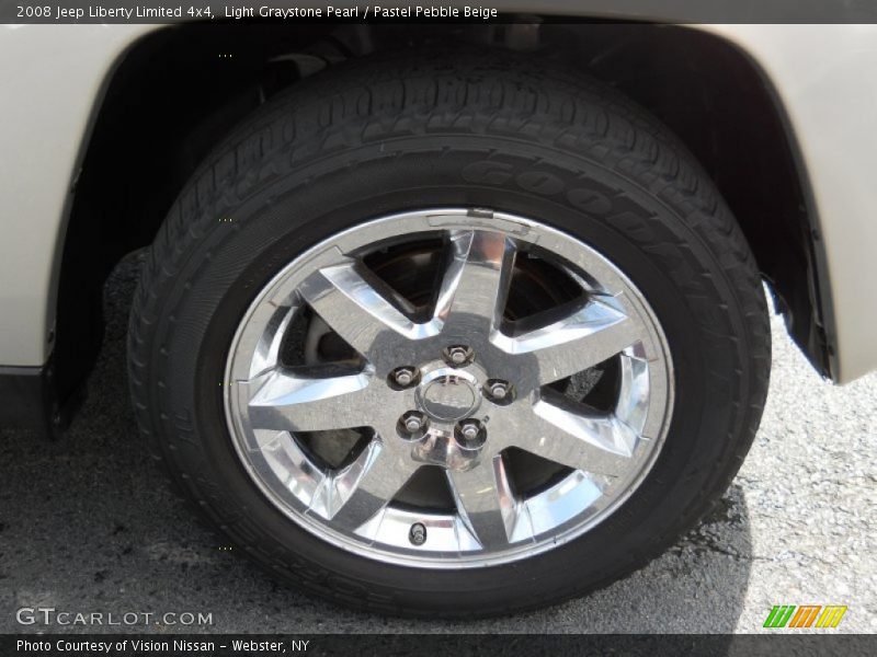 Light Graystone Pearl / Pastel Pebble Beige 2008 Jeep Liberty Limited 4x4