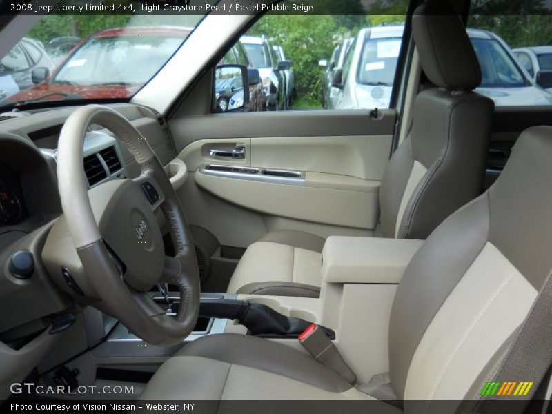 Light Graystone Pearl / Pastel Pebble Beige 2008 Jeep Liberty Limited 4x4