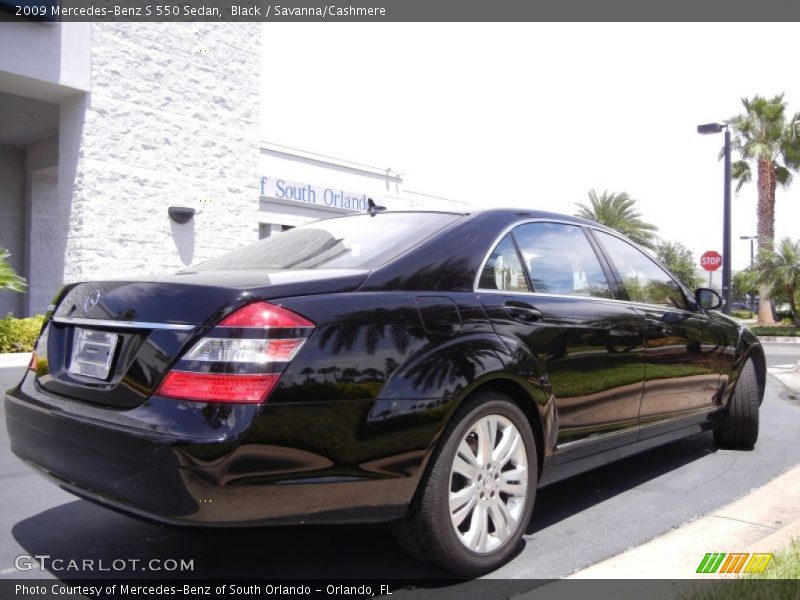 Black / Savanna/Cashmere 2009 Mercedes-Benz S 550 Sedan
