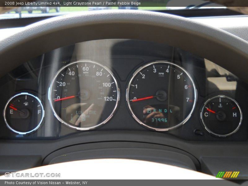 Light Graystone Pearl / Pastel Pebble Beige 2008 Jeep Liberty Limited 4x4