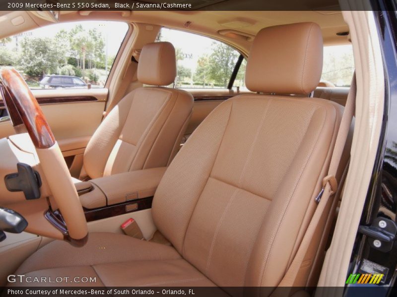 Black / Savanna/Cashmere 2009 Mercedes-Benz S 550 Sedan