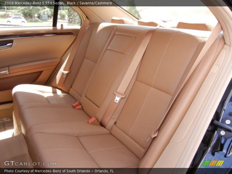 Black / Savanna/Cashmere 2009 Mercedes-Benz S 550 Sedan