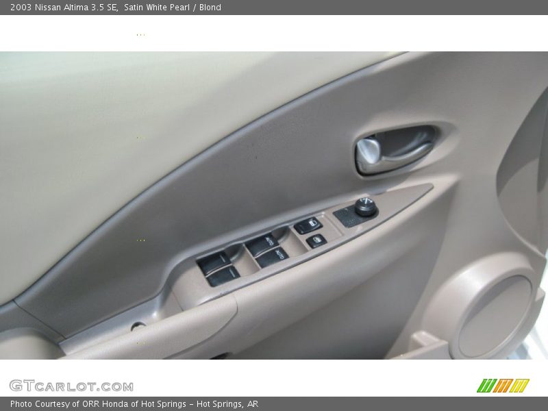 Satin White Pearl / Blond 2003 Nissan Altima 3.5 SE