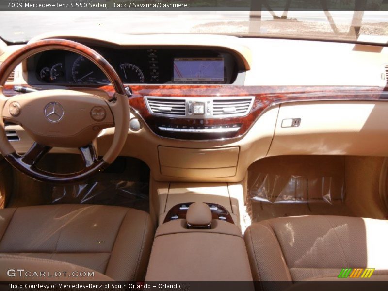 Black / Savanna/Cashmere 2009 Mercedes-Benz S 550 Sedan