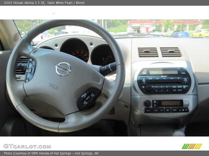 Satin White Pearl / Blond 2003 Nissan Altima 3.5 SE