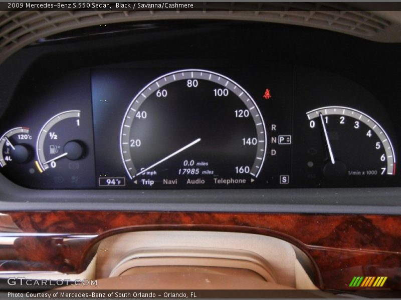 Black / Savanna/Cashmere 2009 Mercedes-Benz S 550 Sedan