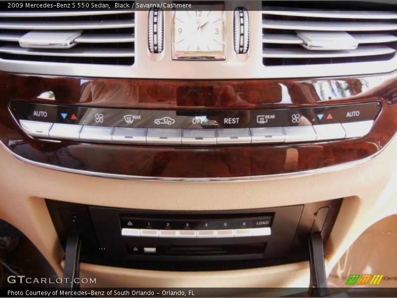 Black / Savanna/Cashmere 2009 Mercedes-Benz S 550 Sedan