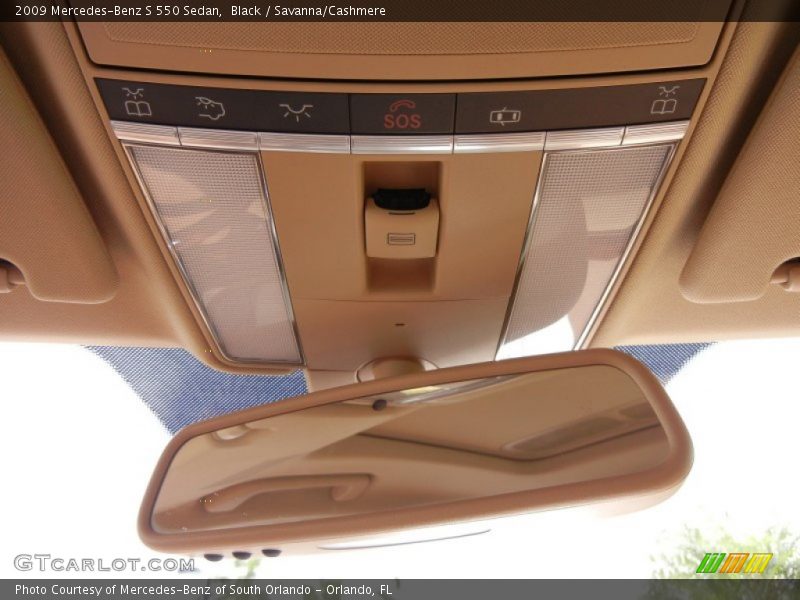 Black / Savanna/Cashmere 2009 Mercedes-Benz S 550 Sedan