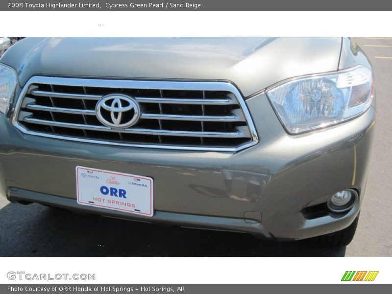 Cypress Green Pearl / Sand Beige 2008 Toyota Highlander Limited
