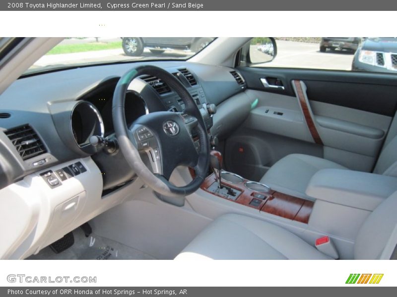 Cypress Green Pearl / Sand Beige 2008 Toyota Highlander Limited