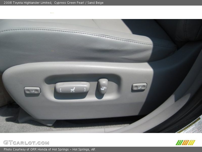 Cypress Green Pearl / Sand Beige 2008 Toyota Highlander Limited