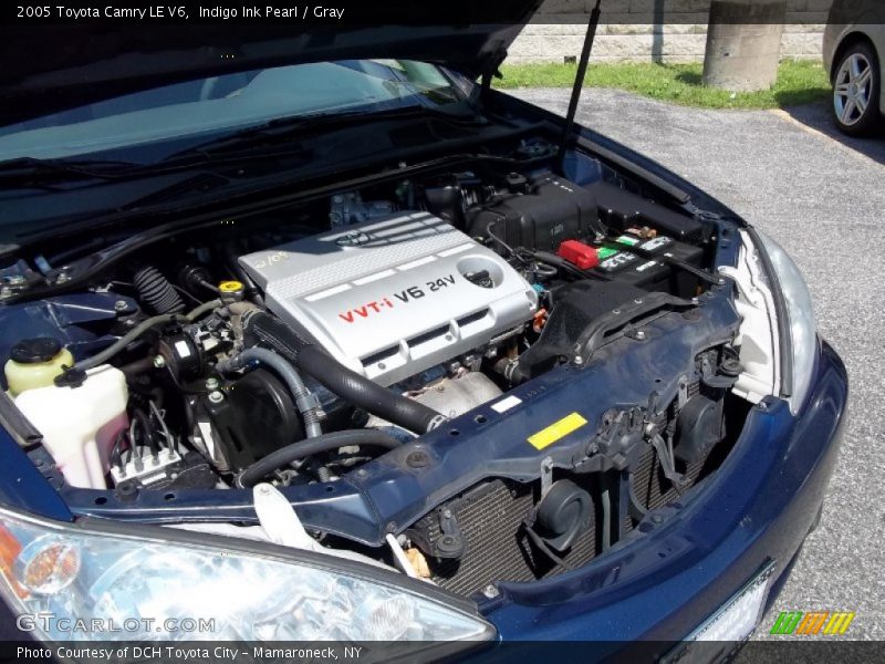 Indigo Ink Pearl / Gray 2005 Toyota Camry LE V6