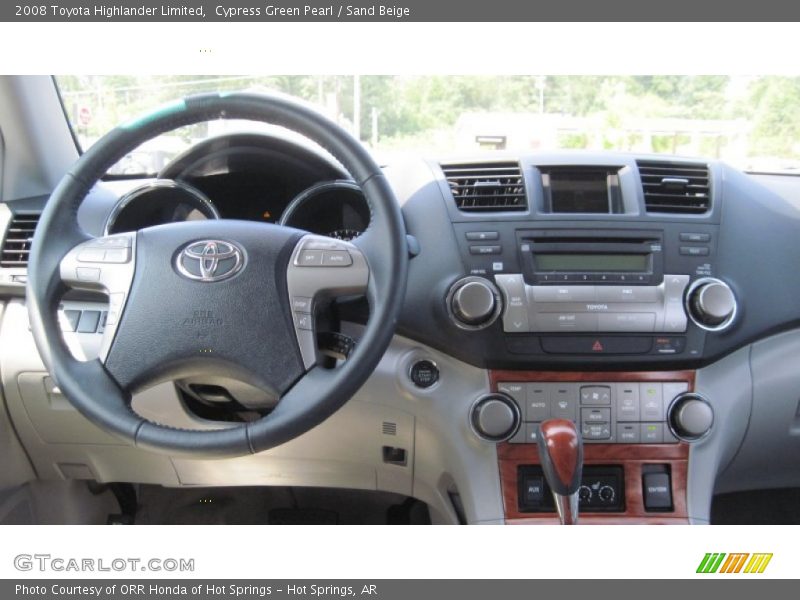 Cypress Green Pearl / Sand Beige 2008 Toyota Highlander Limited