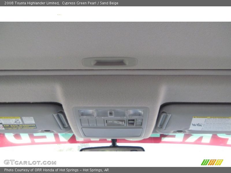Cypress Green Pearl / Sand Beige 2008 Toyota Highlander Limited