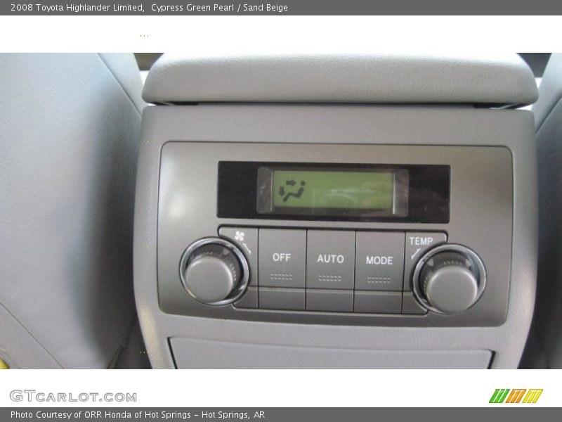Cypress Green Pearl / Sand Beige 2008 Toyota Highlander Limited