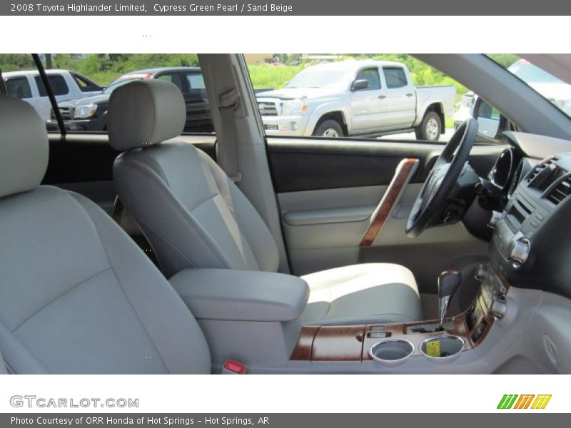 Cypress Green Pearl / Sand Beige 2008 Toyota Highlander Limited