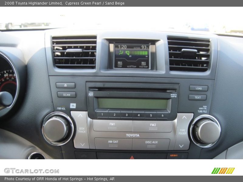 Cypress Green Pearl / Sand Beige 2008 Toyota Highlander Limited