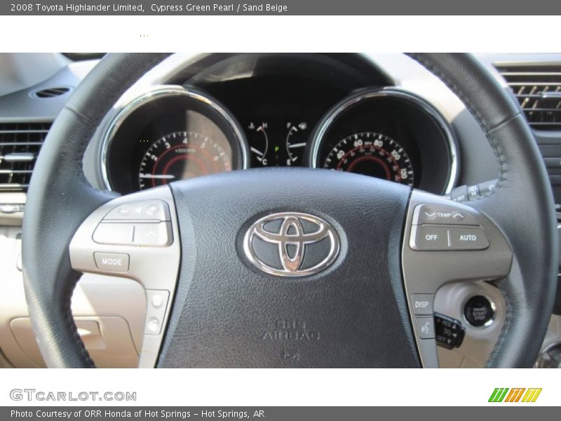Cypress Green Pearl / Sand Beige 2008 Toyota Highlander Limited