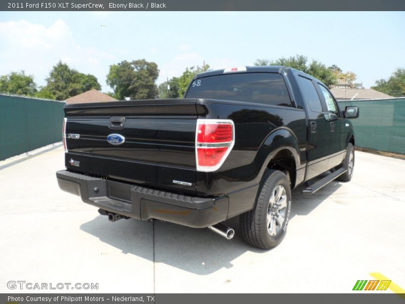 Ebony Black / Black 2011 Ford F150 XLT SuperCrew