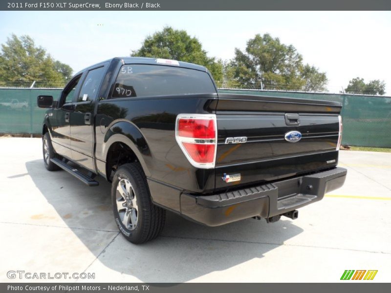 Ebony Black / Black 2011 Ford F150 XLT SuperCrew