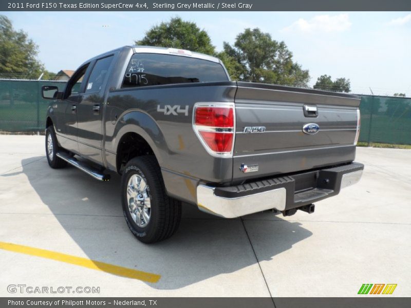 Sterling Grey Metallic / Steel Gray 2011 Ford F150 Texas Edition SuperCrew 4x4