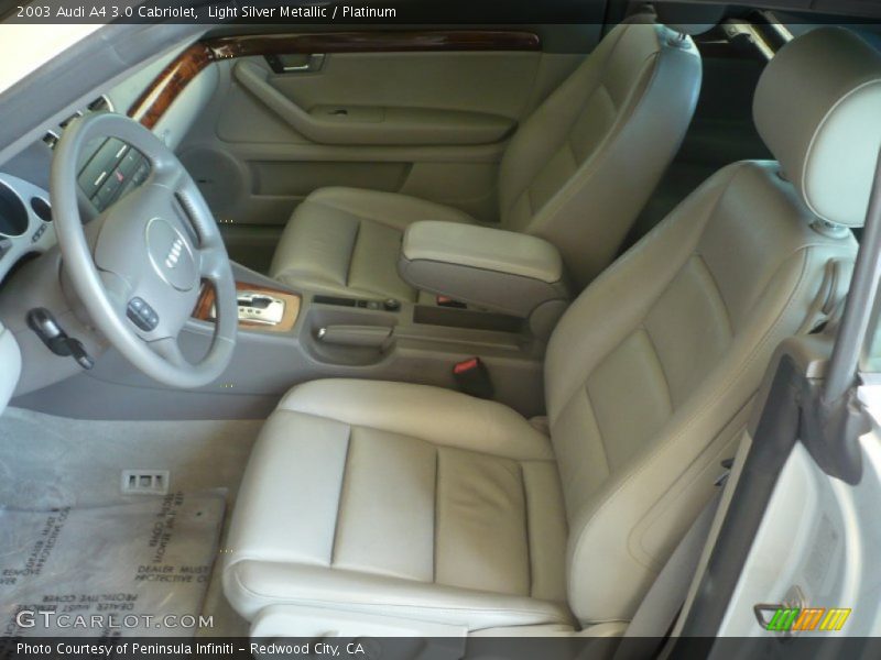  2003 A4 3.0 Cabriolet Platinum Interior