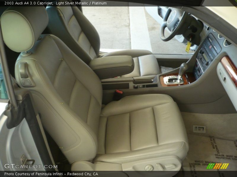 Light Silver Metallic / Platinum 2003 Audi A4 3.0 Cabriolet