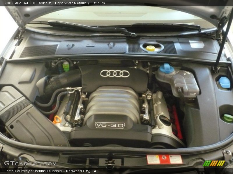  2003 A4 3.0 Cabriolet Engine - 3.0 Liter DOHC 30-Valve V6