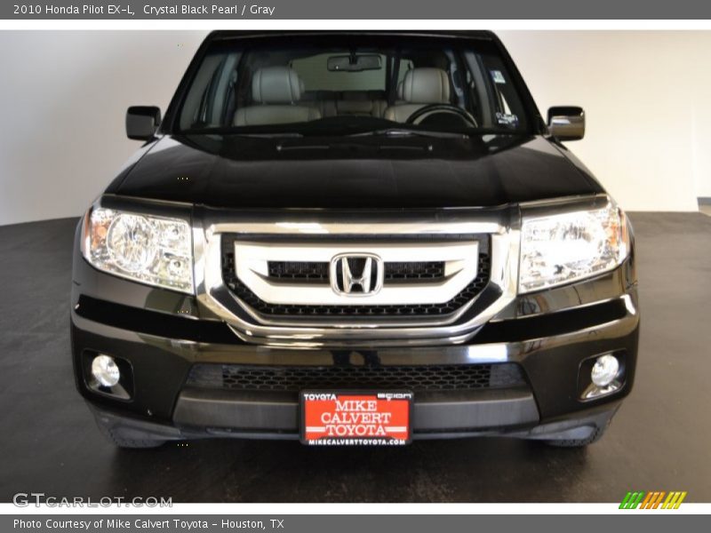 Crystal Black Pearl / Gray 2010 Honda Pilot EX-L