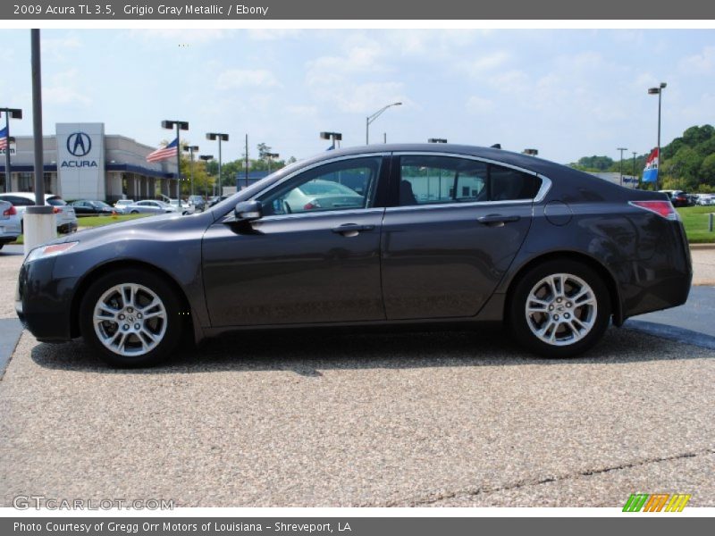 Grigio Gray Metallic / Ebony 2009 Acura TL 3.5