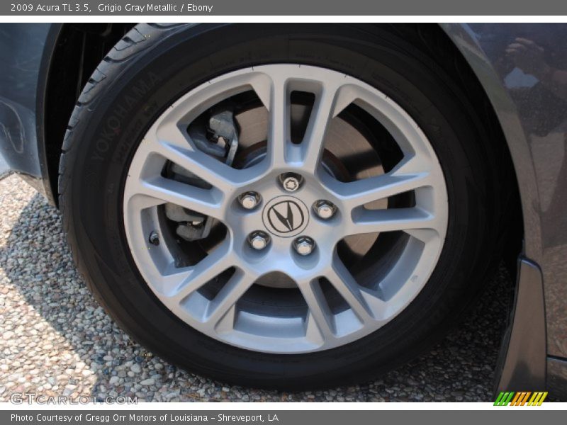 Grigio Gray Metallic / Ebony 2009 Acura TL 3.5