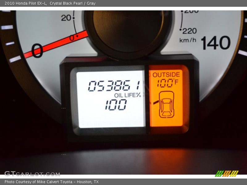 Crystal Black Pearl / Gray 2010 Honda Pilot EX-L