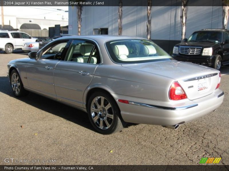 Platinum Silver Metallic / Sand 2004 Jaguar XJ Vanden Plas
