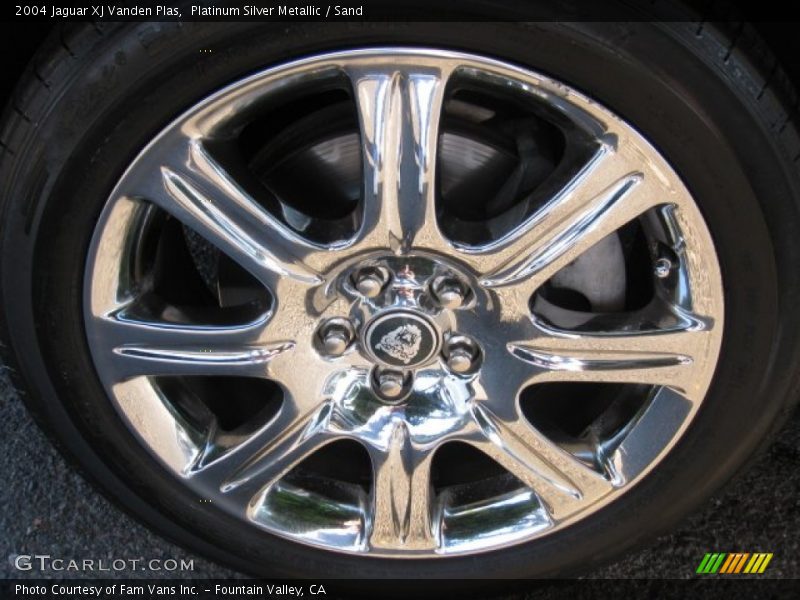 Platinum Silver Metallic / Sand 2004 Jaguar XJ Vanden Plas