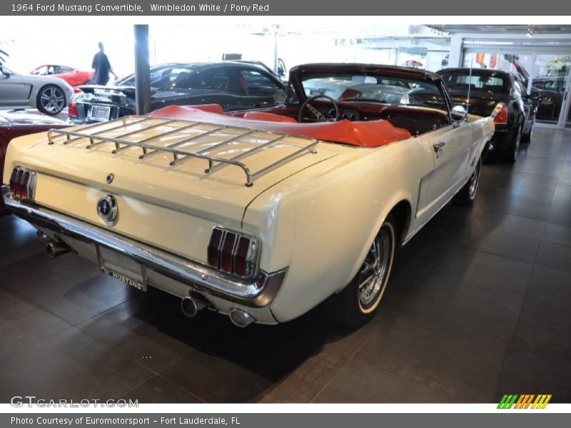 Wimbledon White / Pony Red 1964 Ford Mustang Convertible