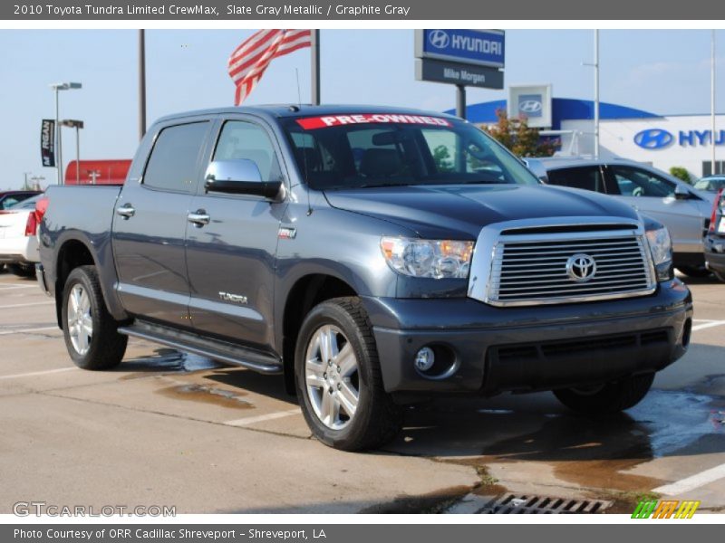 Slate Gray Metallic / Graphite Gray 2010 Toyota Tundra Limited CrewMax