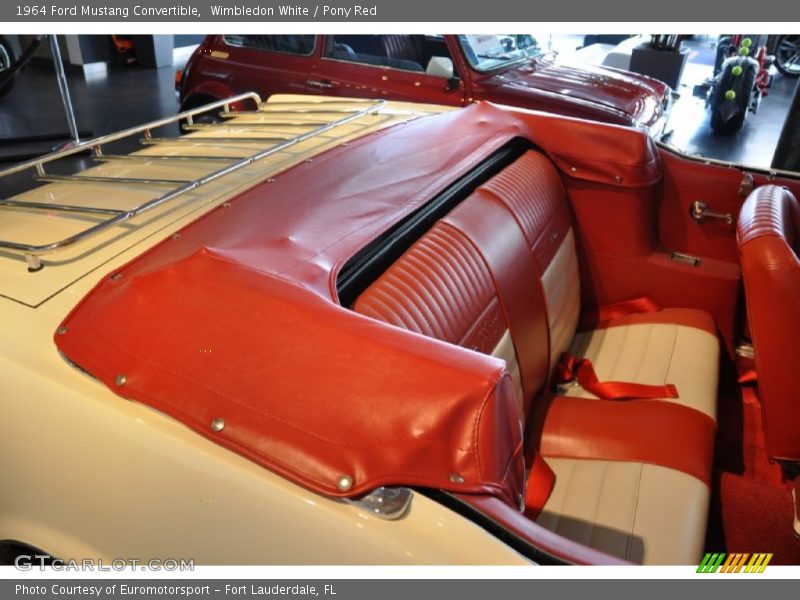  1964 Mustang Convertible Pony Red Interior