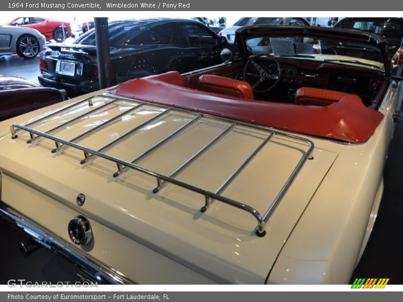 Wimbledon White / Pony Red 1964 Ford Mustang Convertible