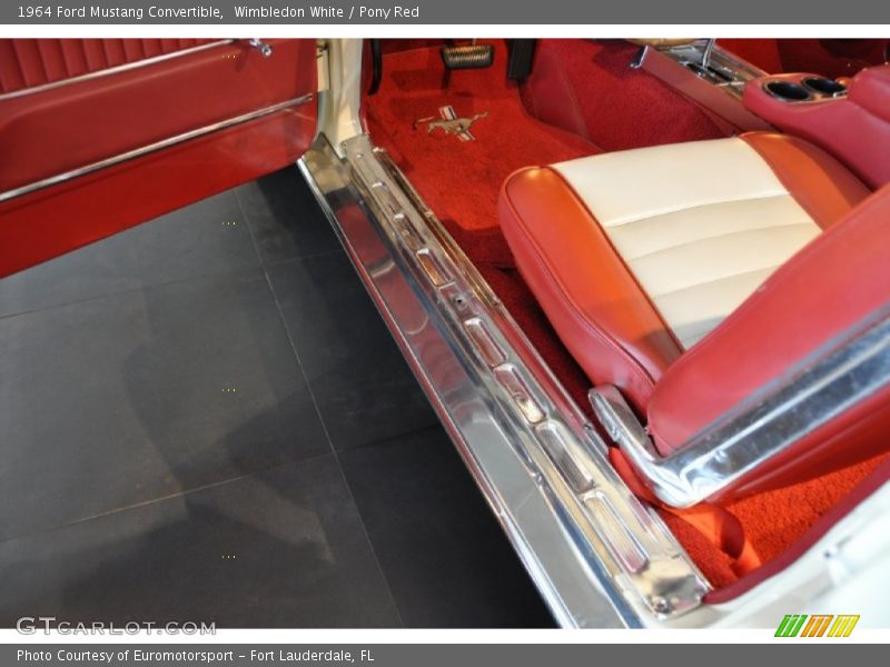  1964 Mustang Convertible Pony Red Interior