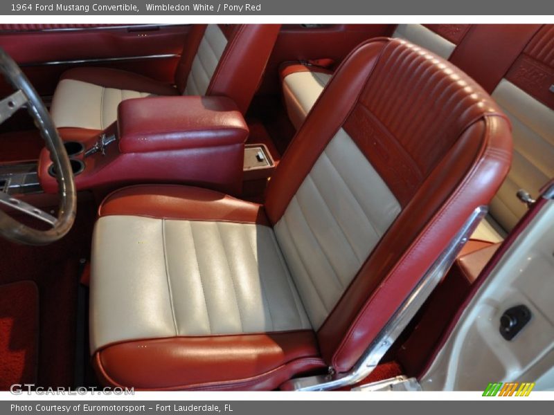  1964 Mustang Convertible Pony Red Interior