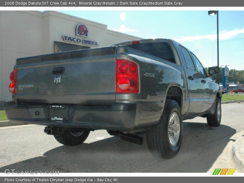 Mineral Gray Metallic / Dark Slate Gray/Medium Slate Gray 2008 Dodge Dakota SXT Crew Cab 4x4