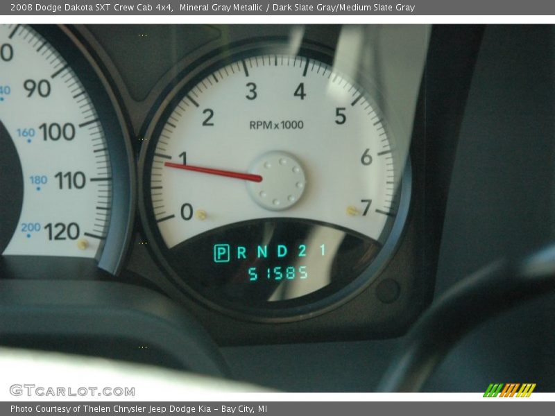 Mineral Gray Metallic / Dark Slate Gray/Medium Slate Gray 2008 Dodge Dakota SXT Crew Cab 4x4